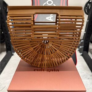 CULT GAIA SMALL BAMBOO ARC TOP HANDLE BAG